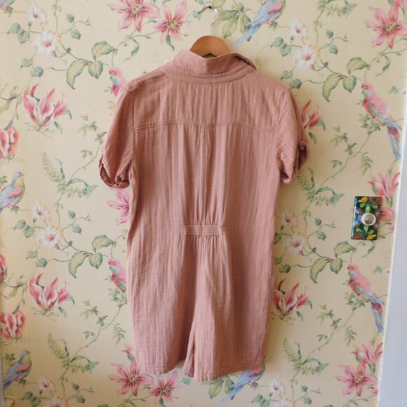 Fall Button Down Romper  🌳🍃 - Picture 9 of 10